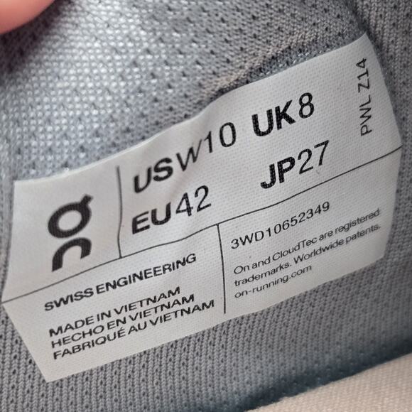 NEW On Cloud The Roger Advantage Womens Size 10 Court Tennis Shoes White - Picture 10 of 12